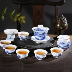 景德鎮(zhèn)青花瓷茶具套裝 陶瓷茶具定制價格
